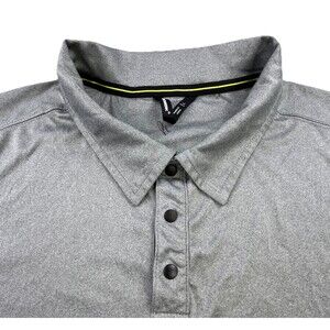 Truewerk Edo Polo Shirt Mens Large Gray Performance Stretch Active Everyday Ops